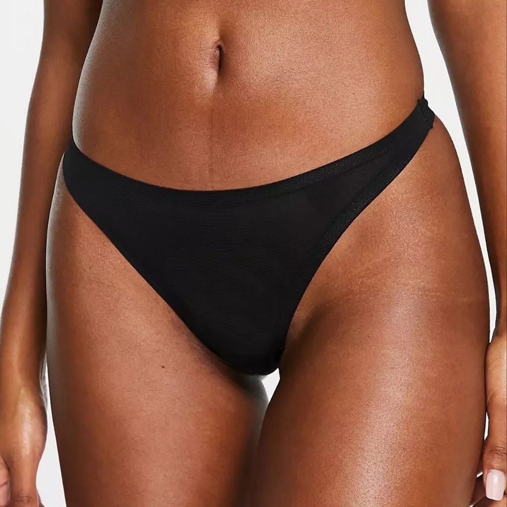 NEW!! Low Rise Sheer Mesh Thong Underwear Panty US2 UK6 EU34